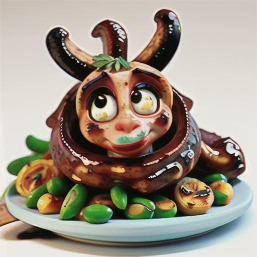 Balsamic-glazed lamb cutlets with broad beans