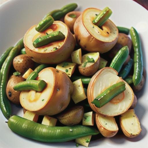 Roasted Green Beans and Baby Red Potatoes