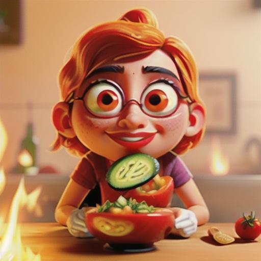 Fire-Roasted Tomato Gazpacho