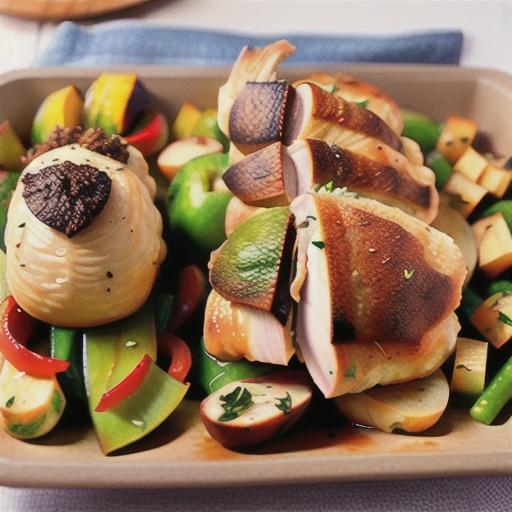 Baked Chicken with Apple Stuffing