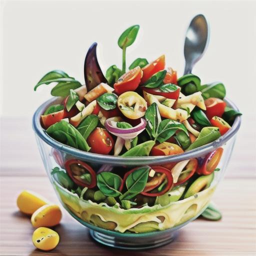 Risoni salad with tomatoes, basil and rocket