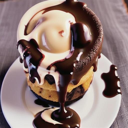 Mocha date self-saucing puddings