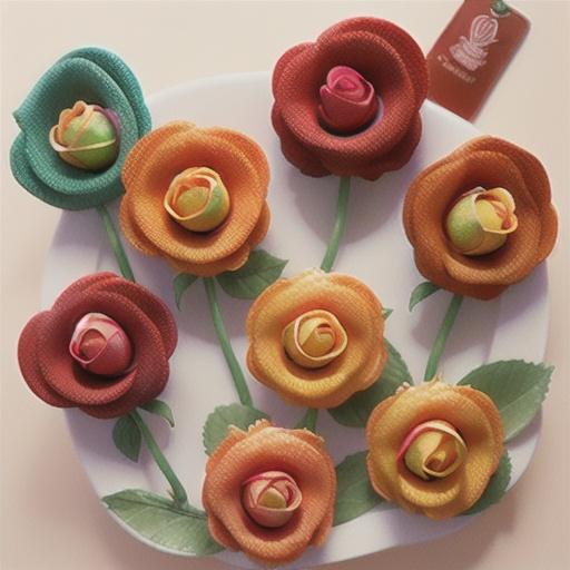 Crispy apple roses